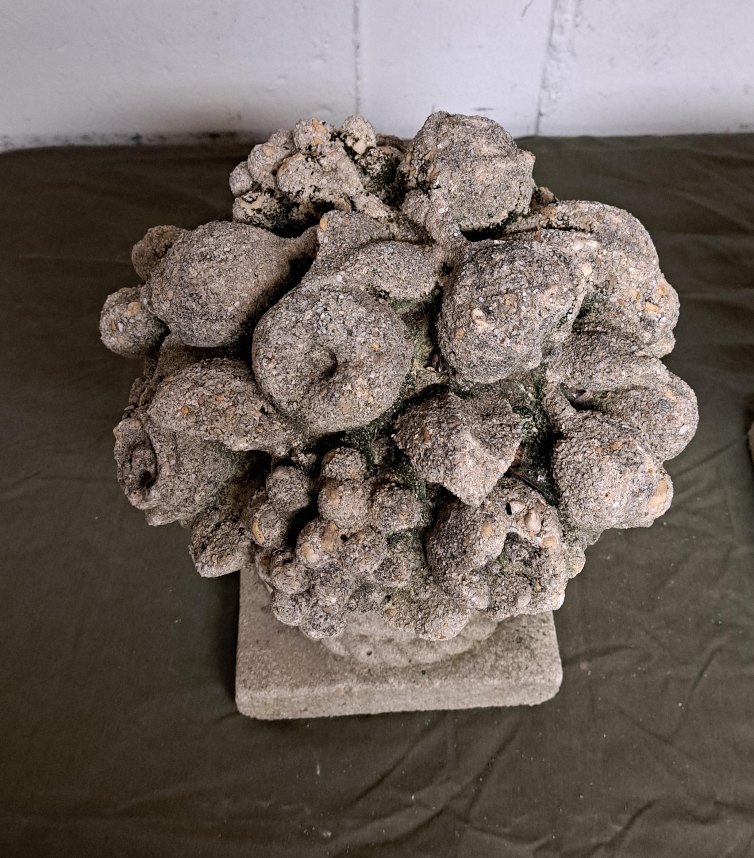 Cast Stone Fruit Baskets a Pair For Sale 7