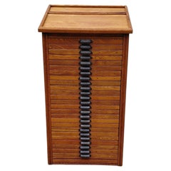 Antique Hamilton 25 Drawer Printers Type Cabinet Industrial Cabinet Multi Drawer