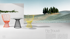 Emu Re-trouvé Collection by Patricia Urquiola Two Chairs and Table