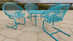Four Maurizio Tempestini for Salterini “Radar” Cantilever Lounge Chairs