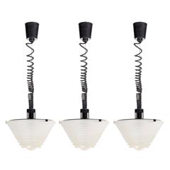 Three Egina Sospensione Ceiling Lamps by Artemide, Italy 1979