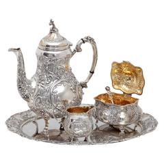 Antique Tea Service, Germany, Silver 800