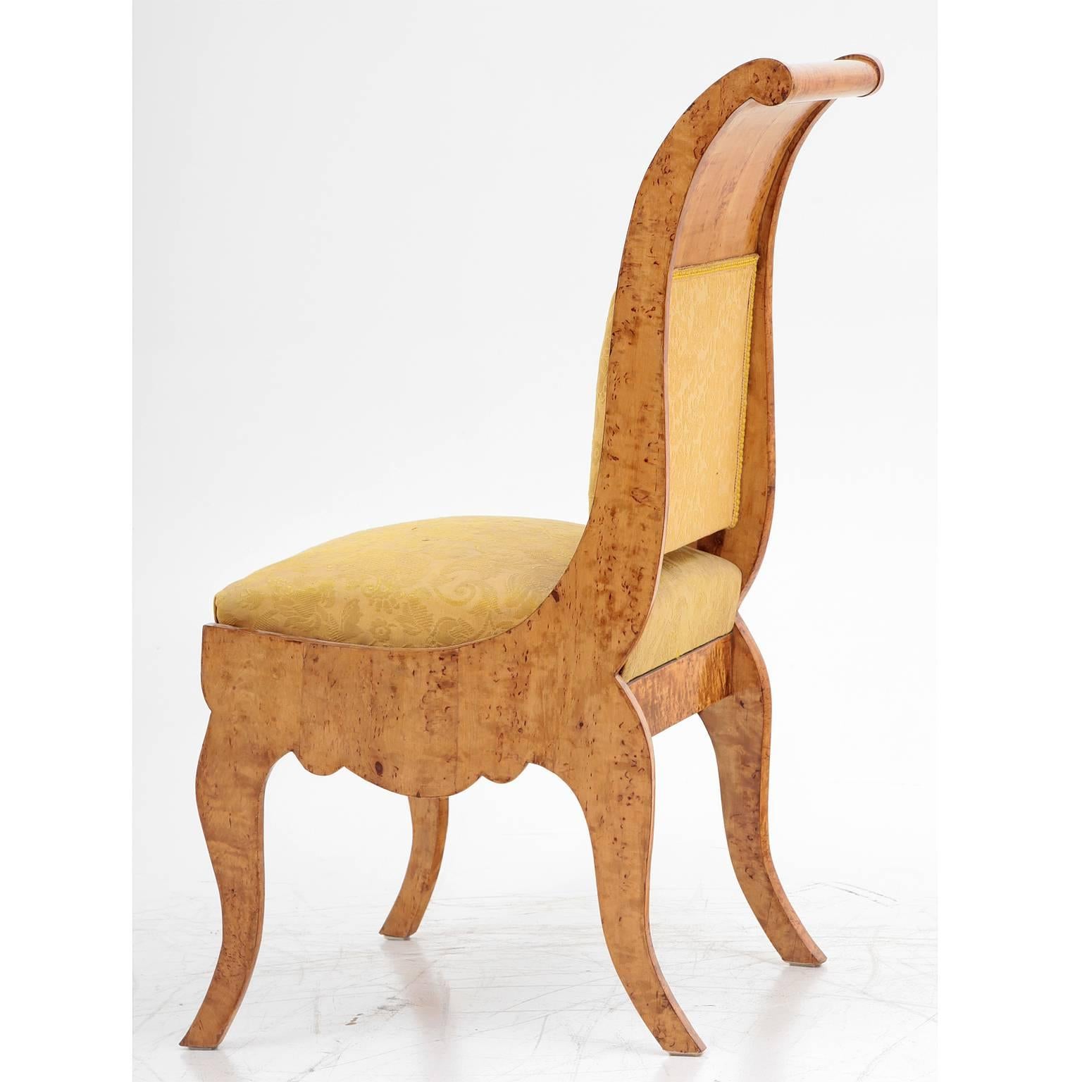 Russian Pair of Empire Dining Chairs, Russia, circa 1850