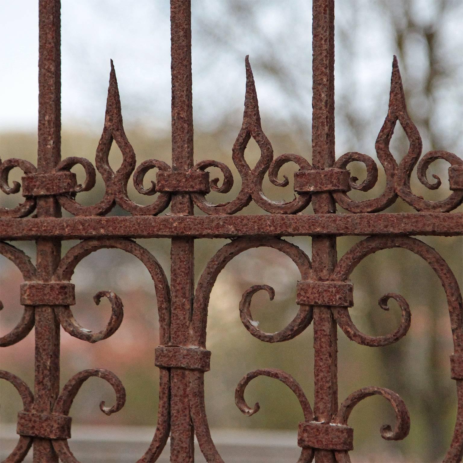 18th Century Large Wrought Iron Gate, Italy, 1790-1800