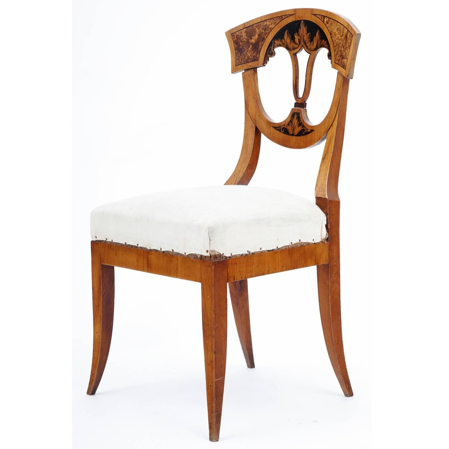 Neoclassical Dining Chairs, German, Franconia, 1820 In Excellent Condition In Greding, DE