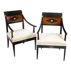 Empire Armchairs, Danube Monarchy, circa 1820