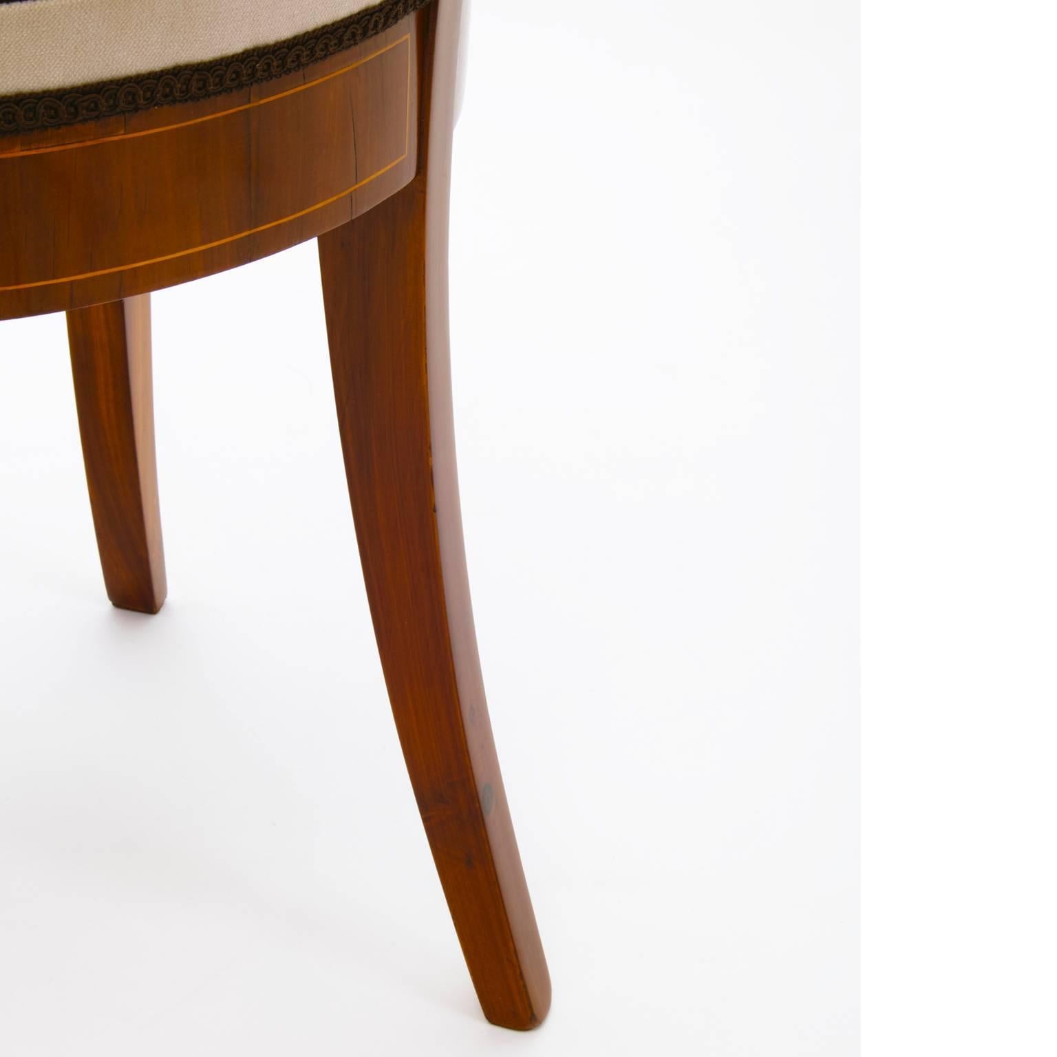 Biedermeier Sedie da donna, Germania centrale probabilmente, acero e prugna, Turingia, 1830-1840 in vendita