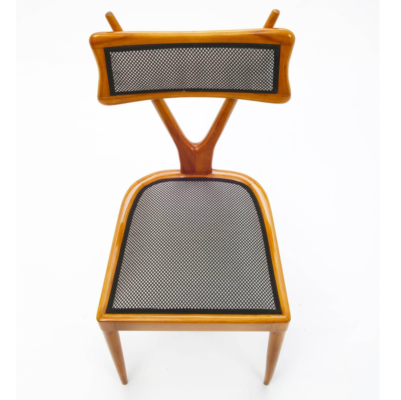 Mid-Century Modern Chairs in the Style of Gianni Vigorelli, Italy, 1950s