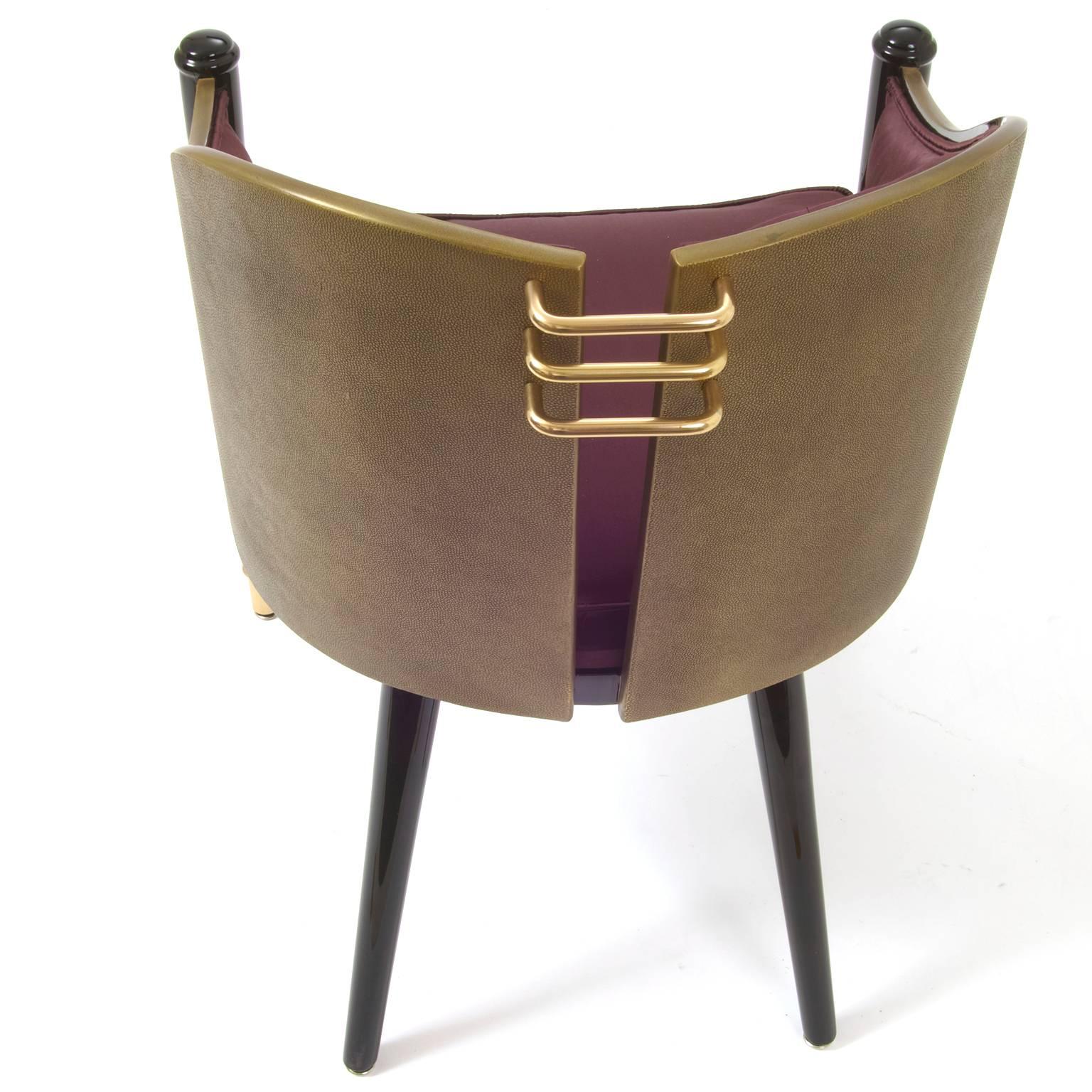 Brass Contemporary Armchairs