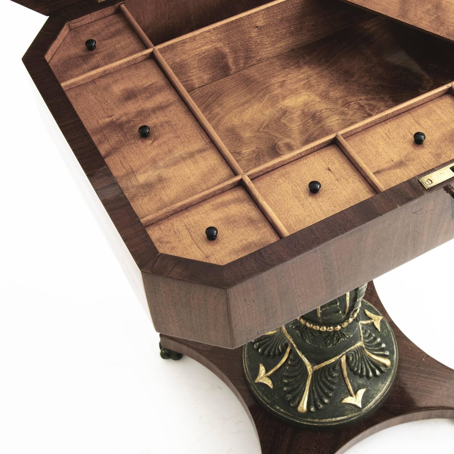 Early 19th Century Empire Sewing Table, North German, circa 1800