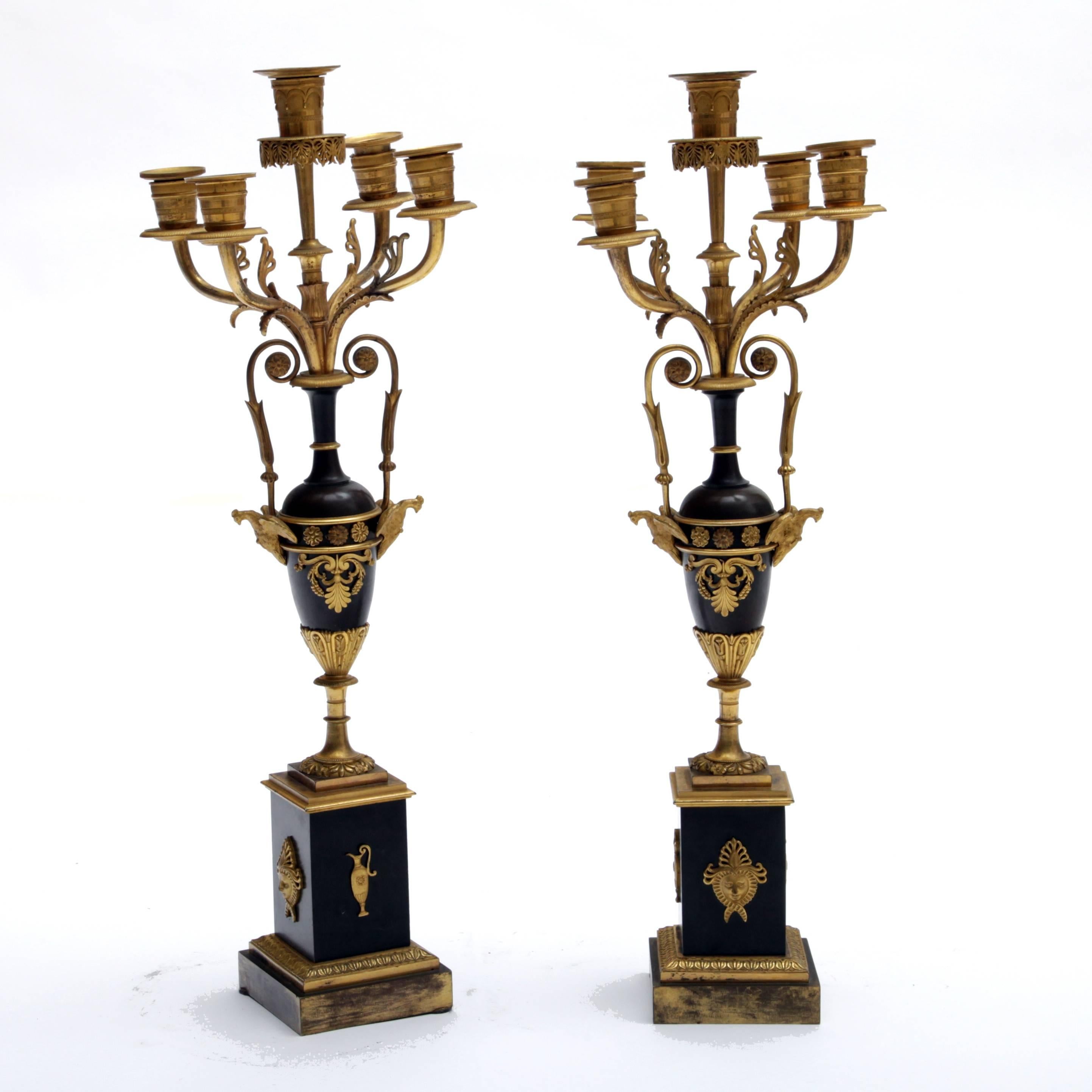 Charles X Candelabras, France, 1830 In Excellent Condition In Greding, DE