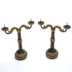 Empire Candlesticks, Vienna, circa 1800
