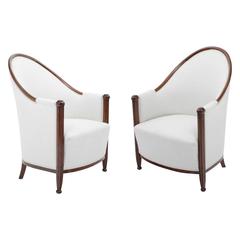 Art Deco Bergere Chairs, 1930s