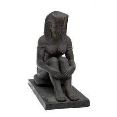 Egyptian Style Bronze Sculptures, Art Deco, circa 1900
