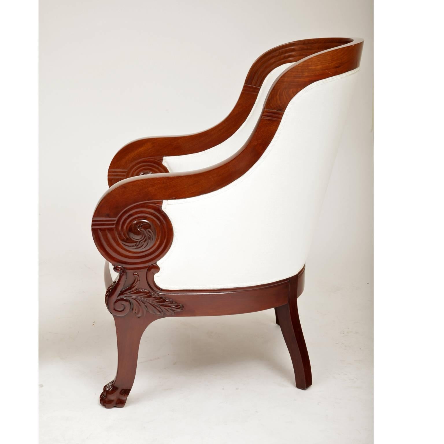 North German Bergère Chairs, circa 1830 In Excellent Condition In Greding, DE