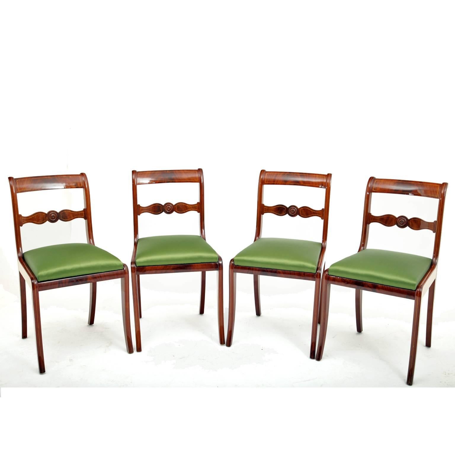 Dining Chairs, Central, Germany, circa 1830 In Excellent Condition In Greding, DE