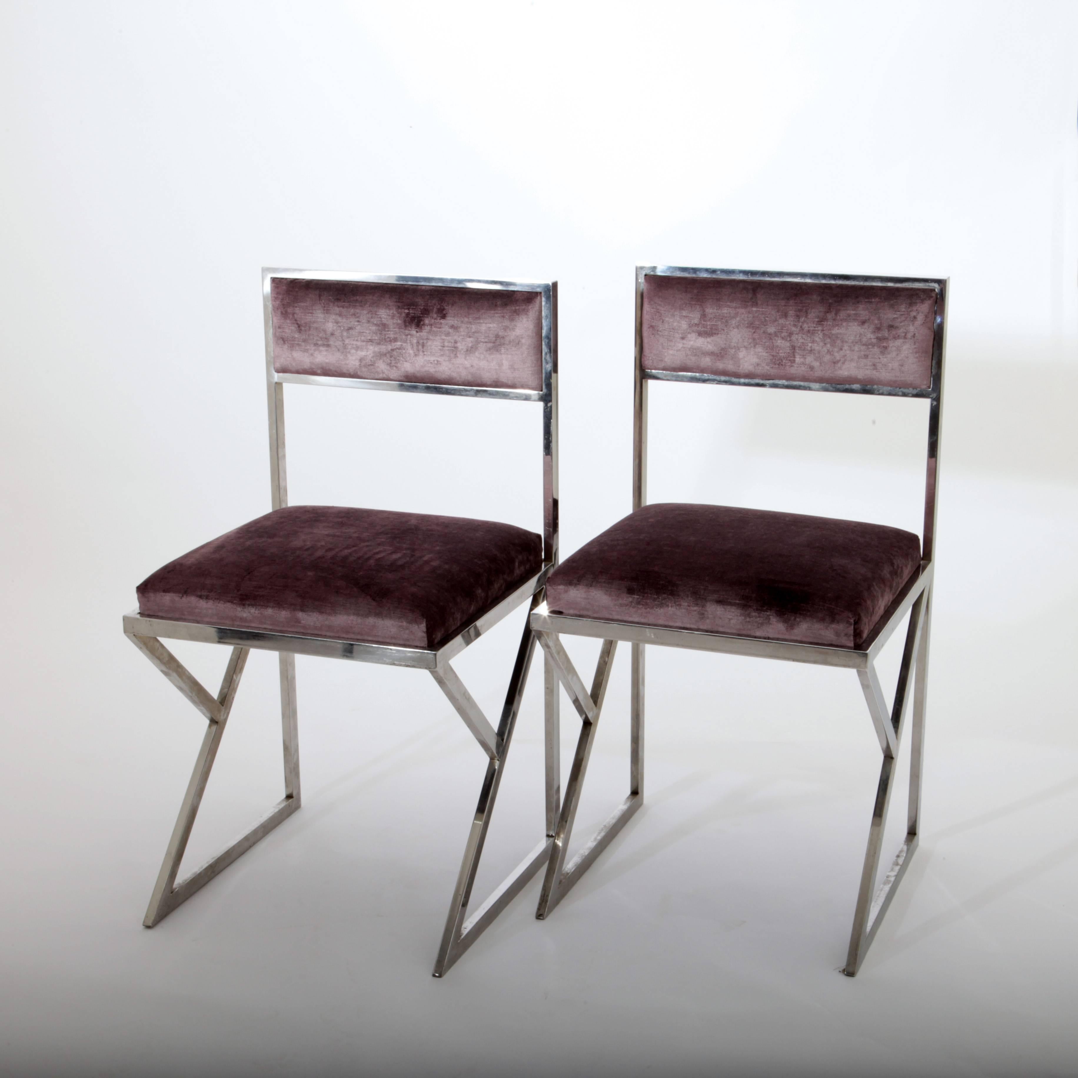 Mid-Century Modern Chrome Chairs, 1970s