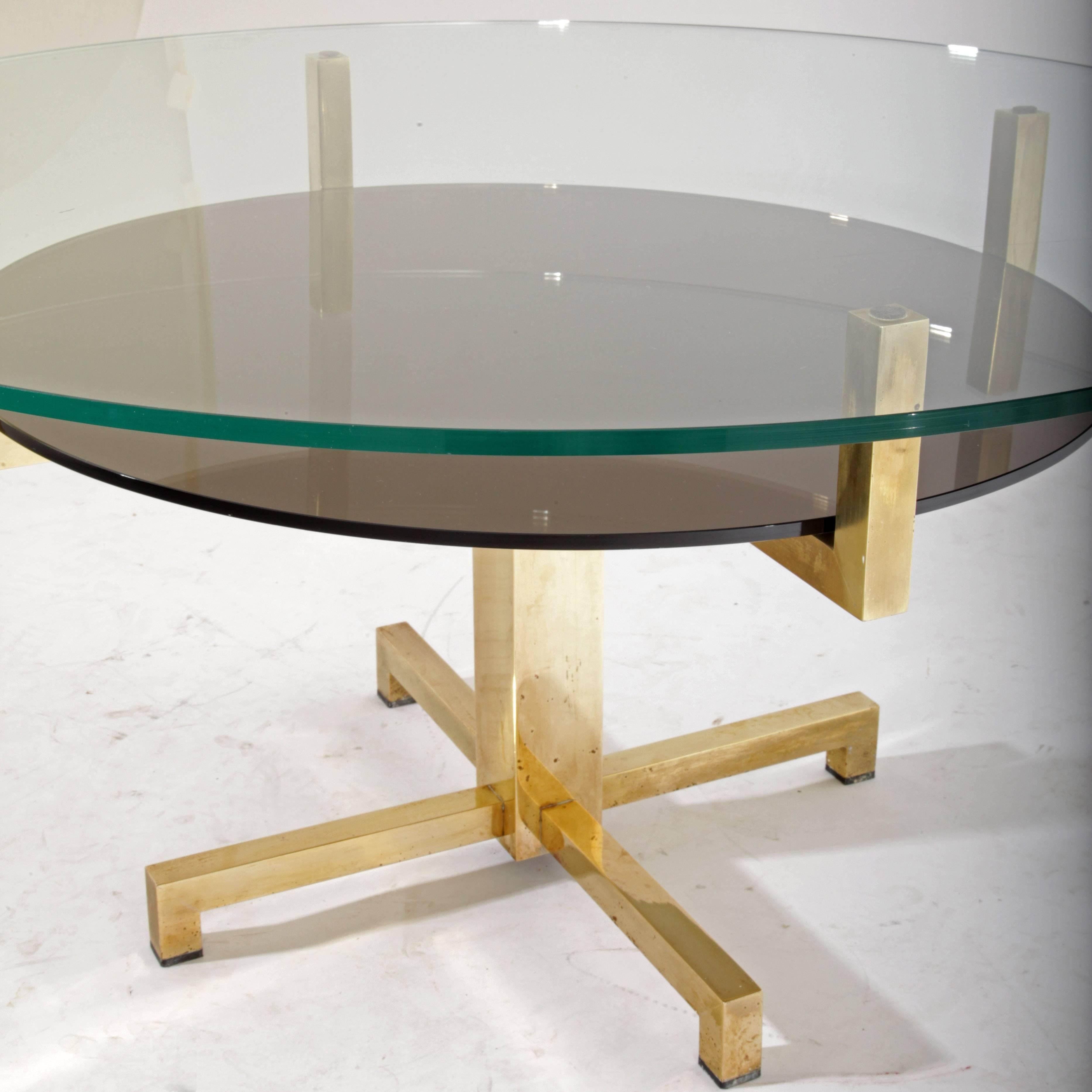 Italian Glass Table by Romeo Rega, Italy, 1970s