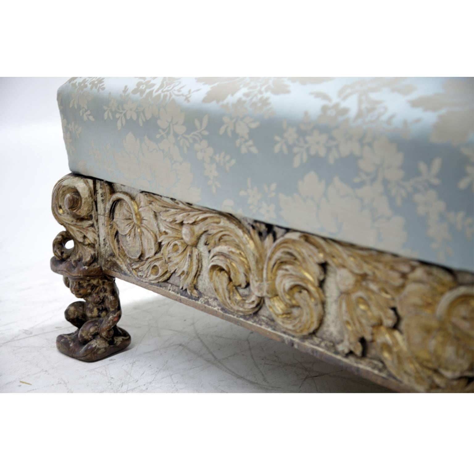 Carved Bench, Prob. Italy, Late 18th Century