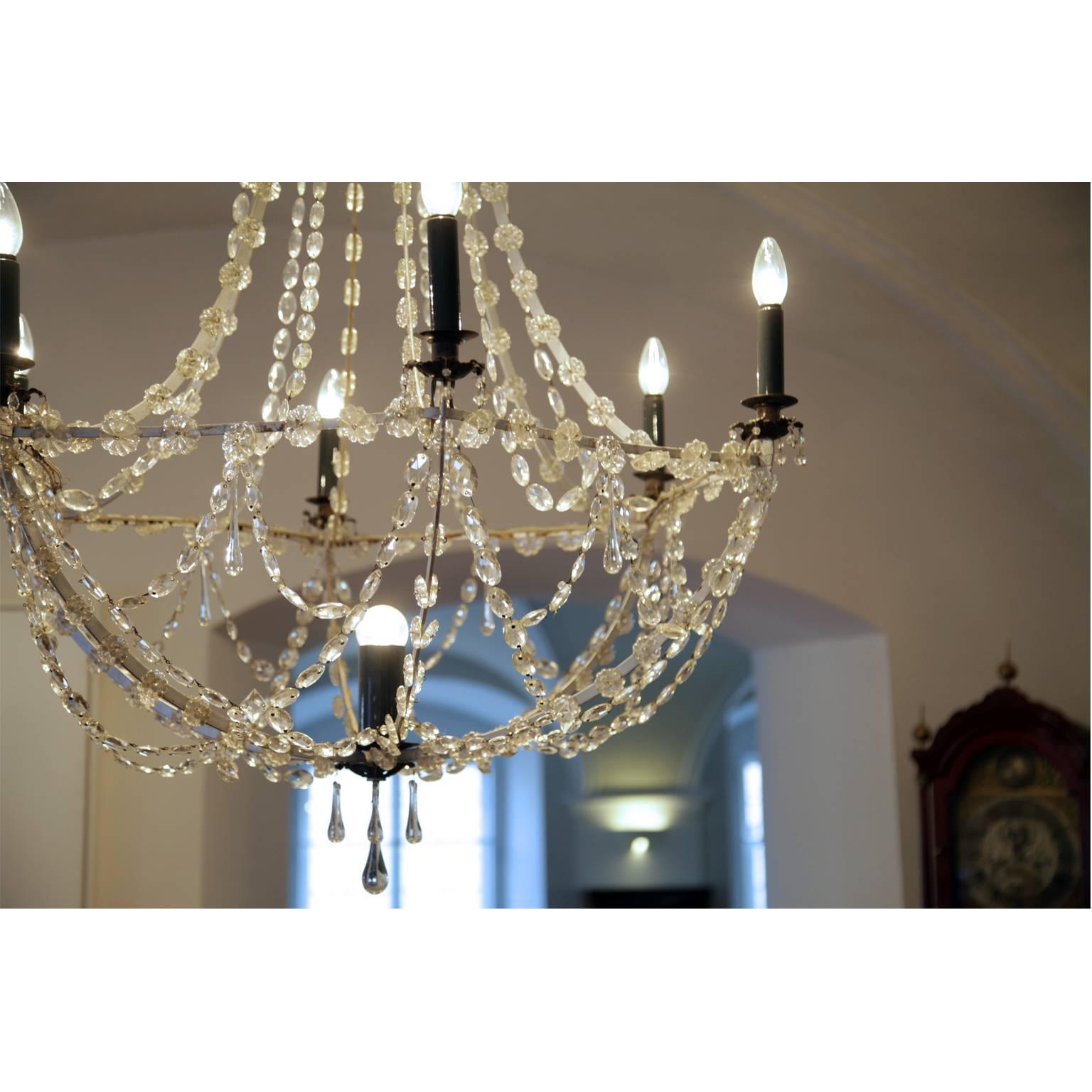 Neoclassical Seven-Light Chandelier, First Half of the 19th Century For Sale