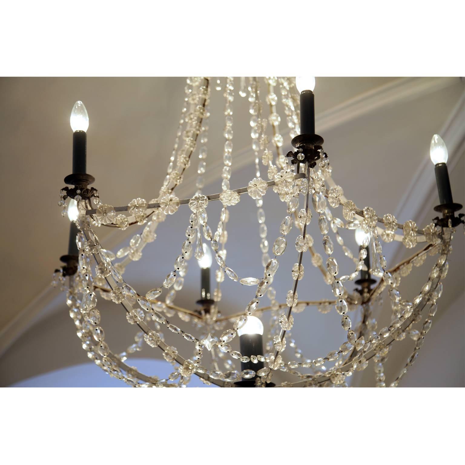 European Seven-Light Chandelier, First Half of the 19th Century For Sale