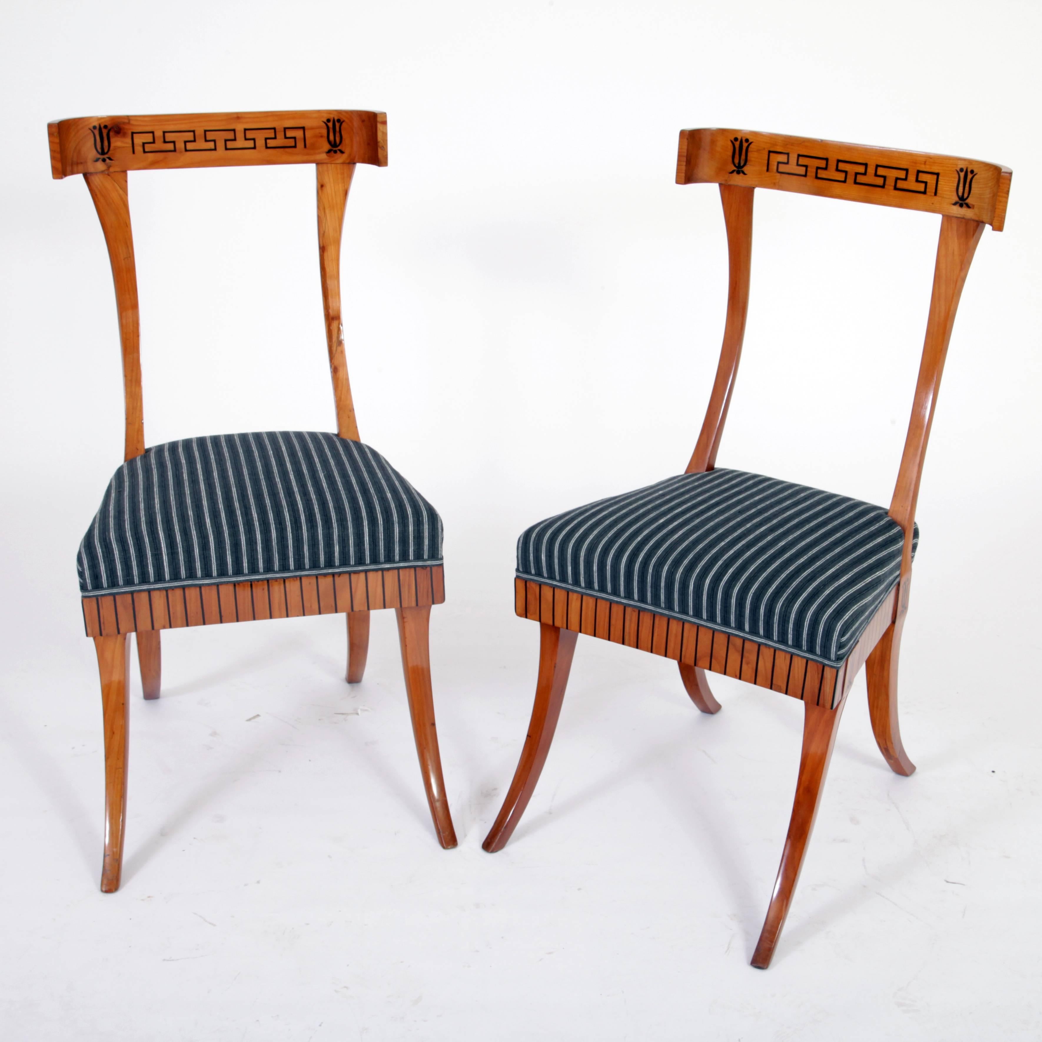 North European Klismos Chairs, 19th Century 3