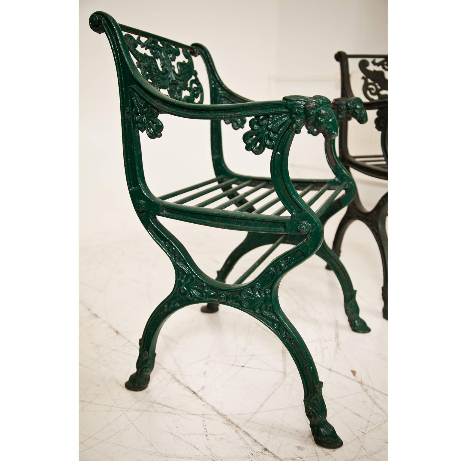 Cast Iron armchair after a Design by Karl Friedrich Schinkel, Mid-19th Century 2