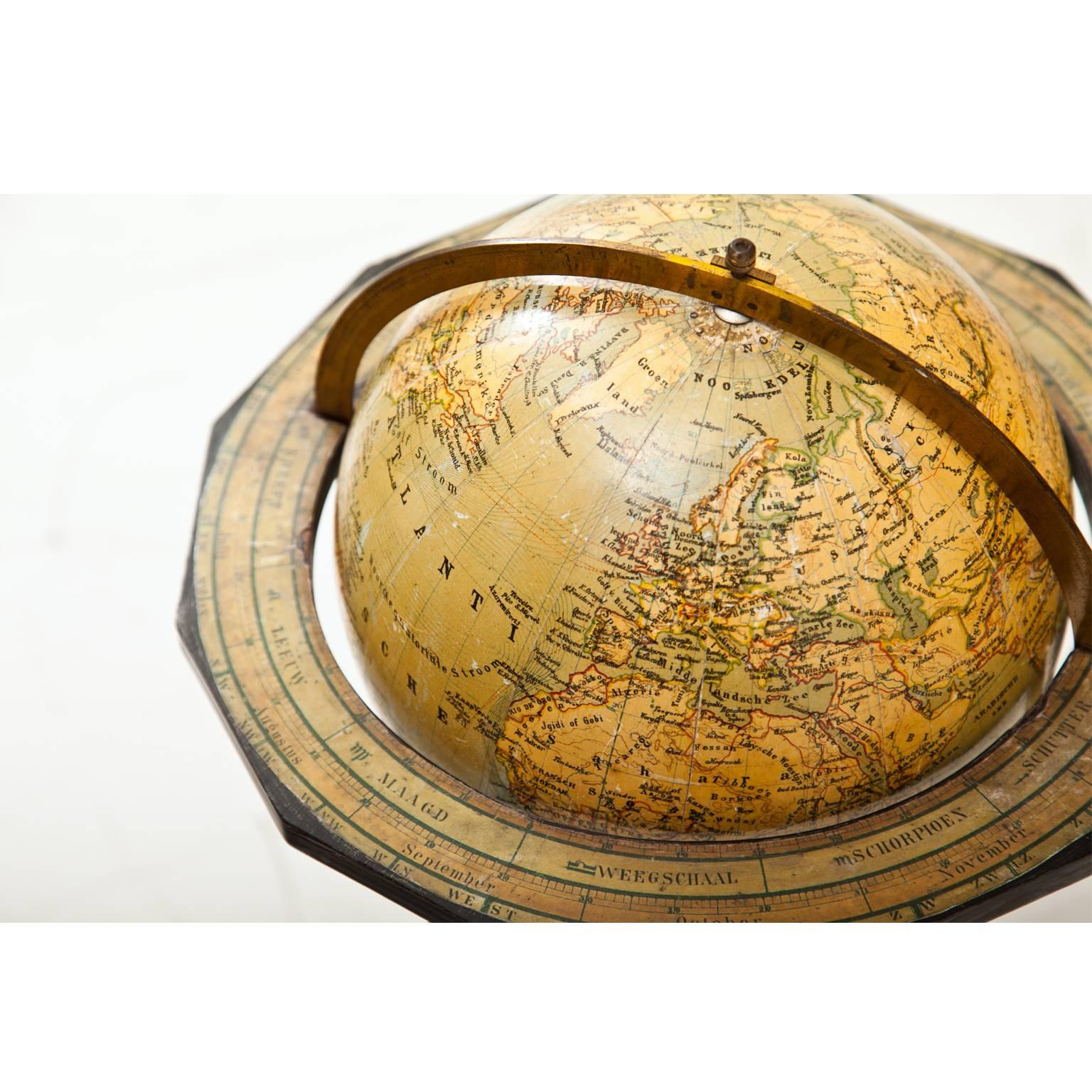 Globe by Felkl & Zoon, Netherlands, Late 19th Century 1