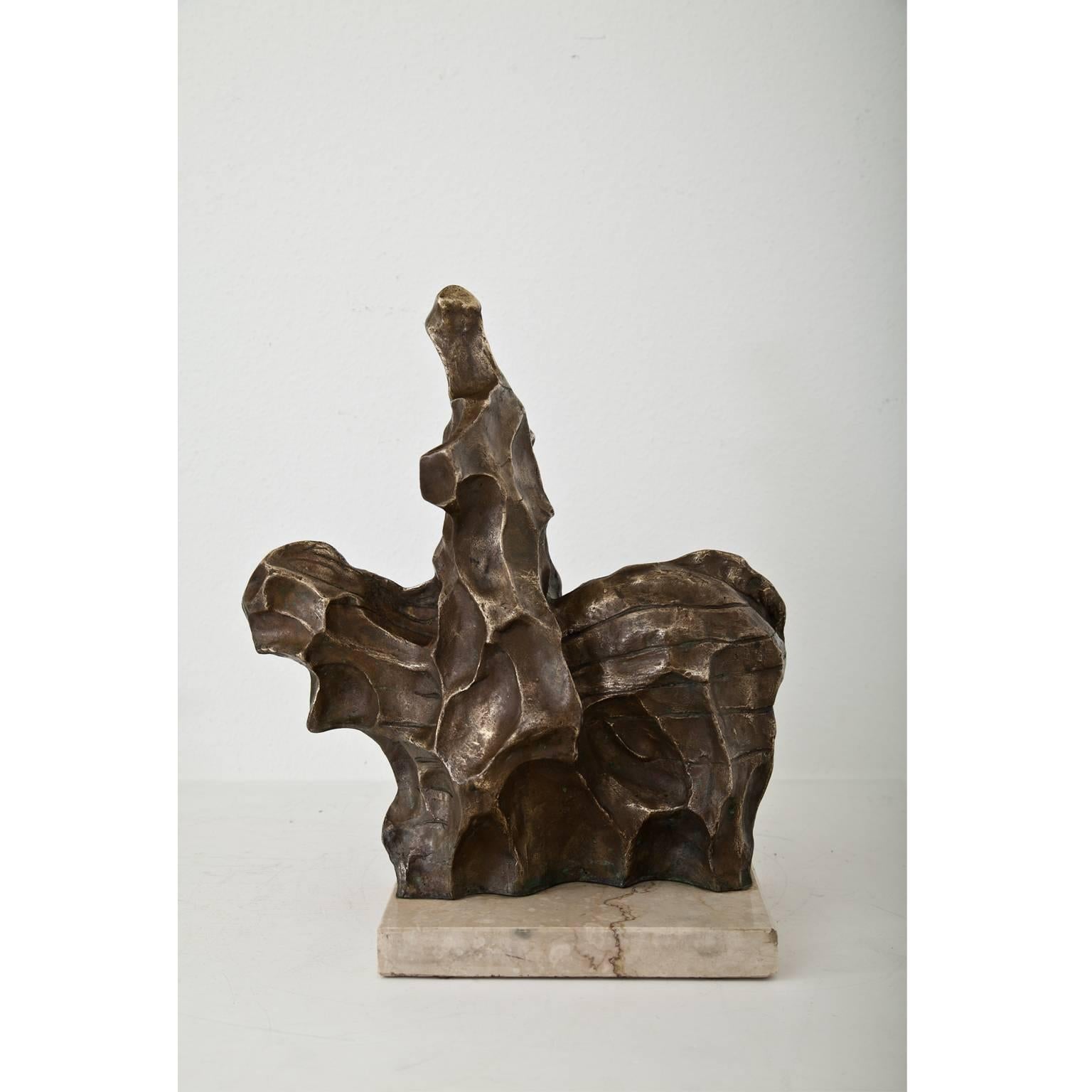 Bronze Abstract Rider, 20th Century For Sale