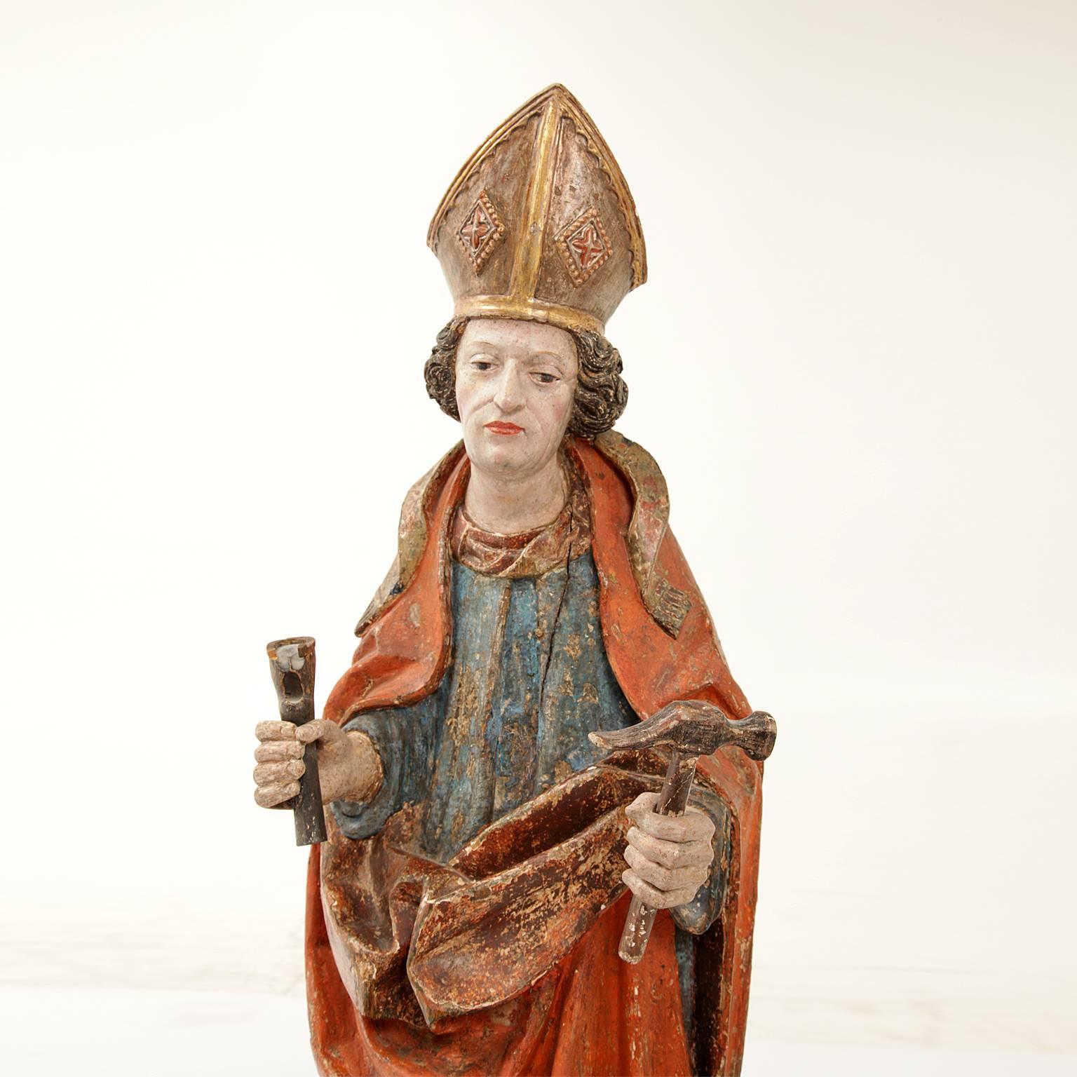 Sculpture of Saint Eligius, 1480-1500 In Excellent Condition In Greding, DE