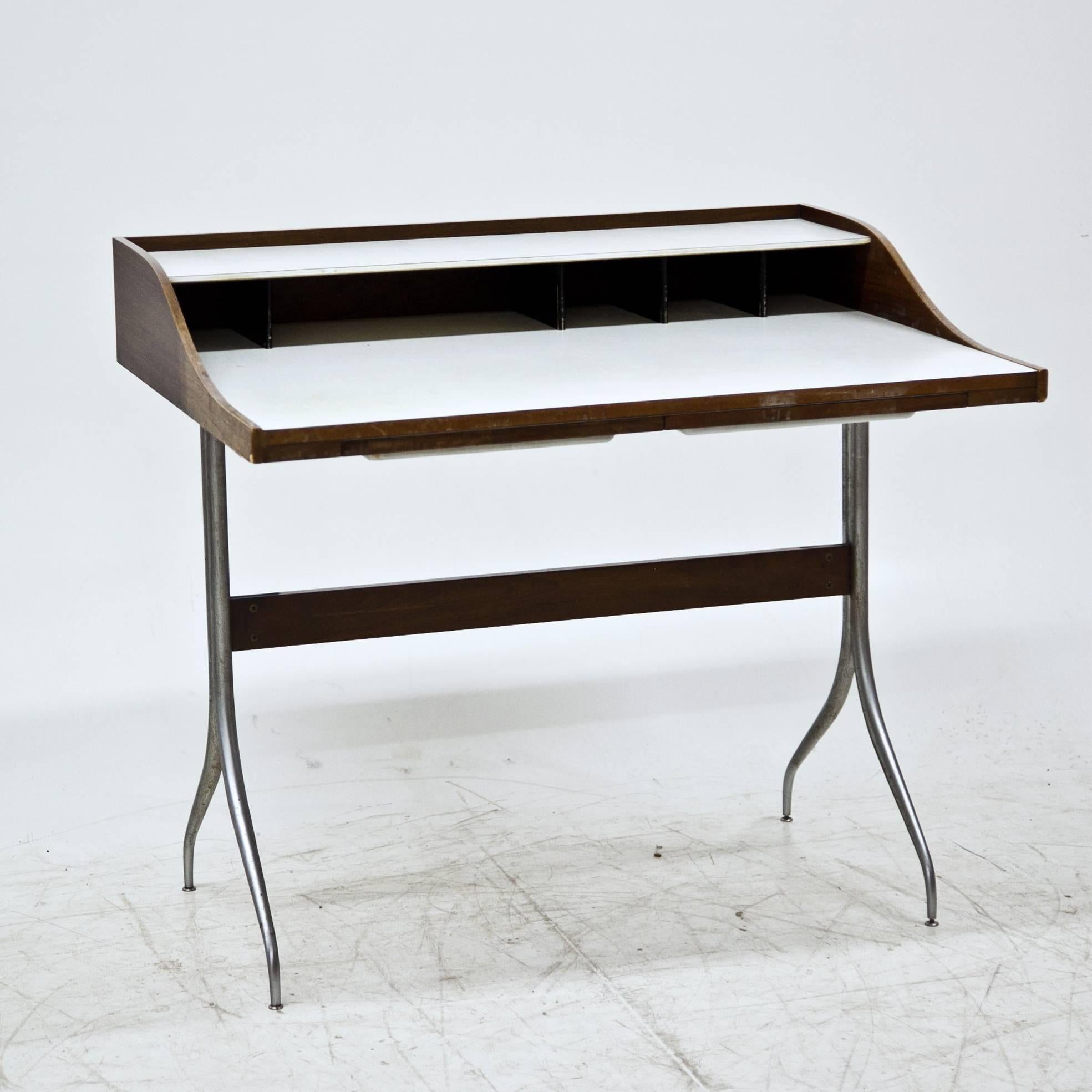 Mid-Century Modern George Nelson 'Swag-Leg' Desk, 1950s