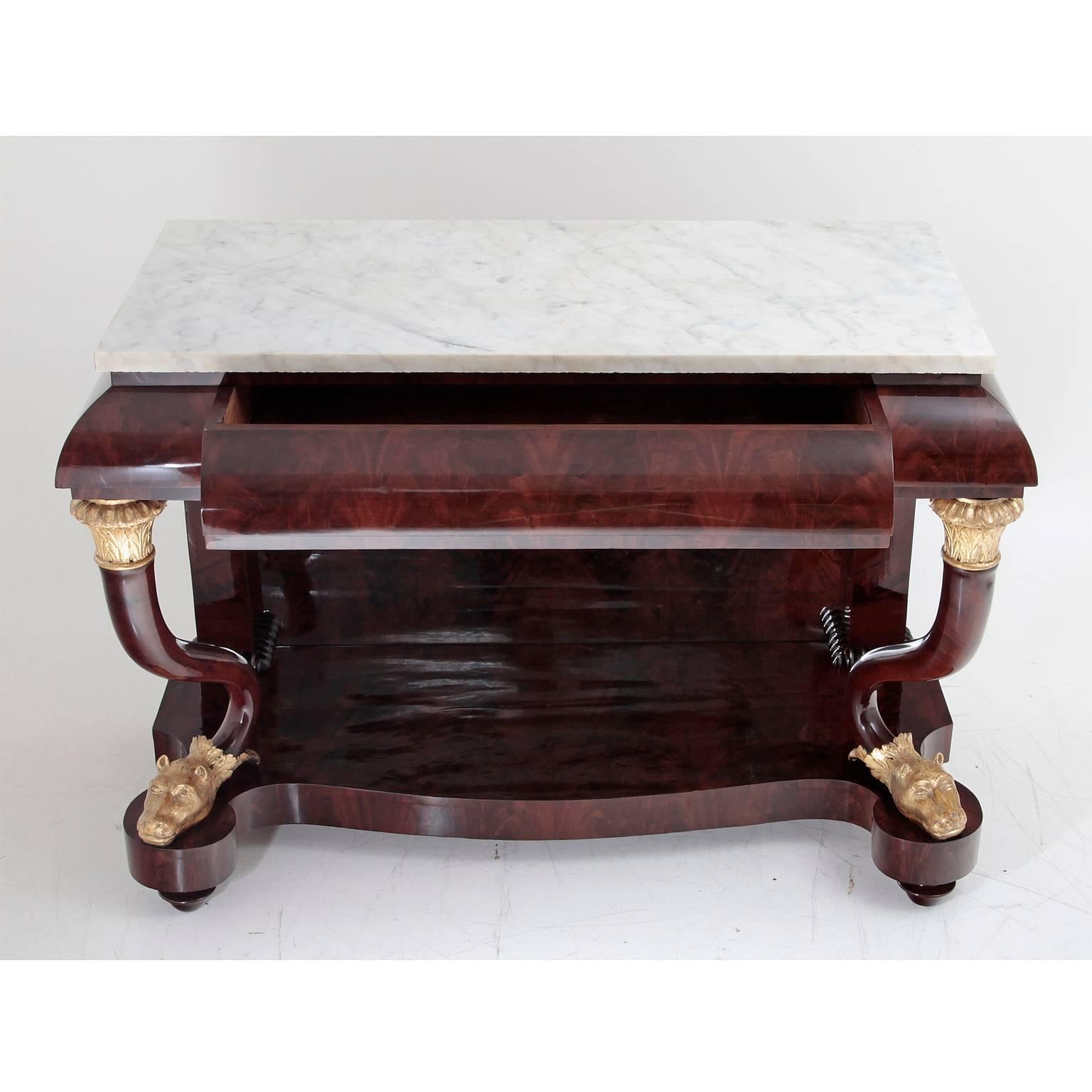 Wood Console Table, Early 19th Century
