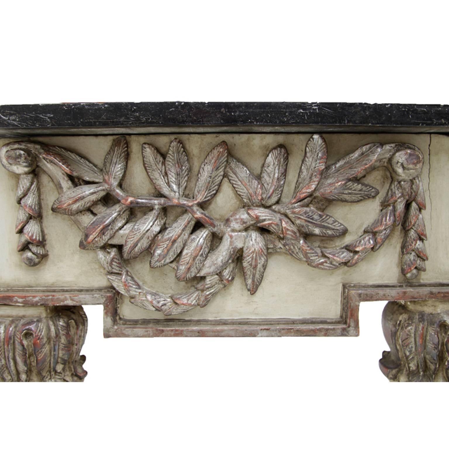 Carved Italian Console Table, circa 1790