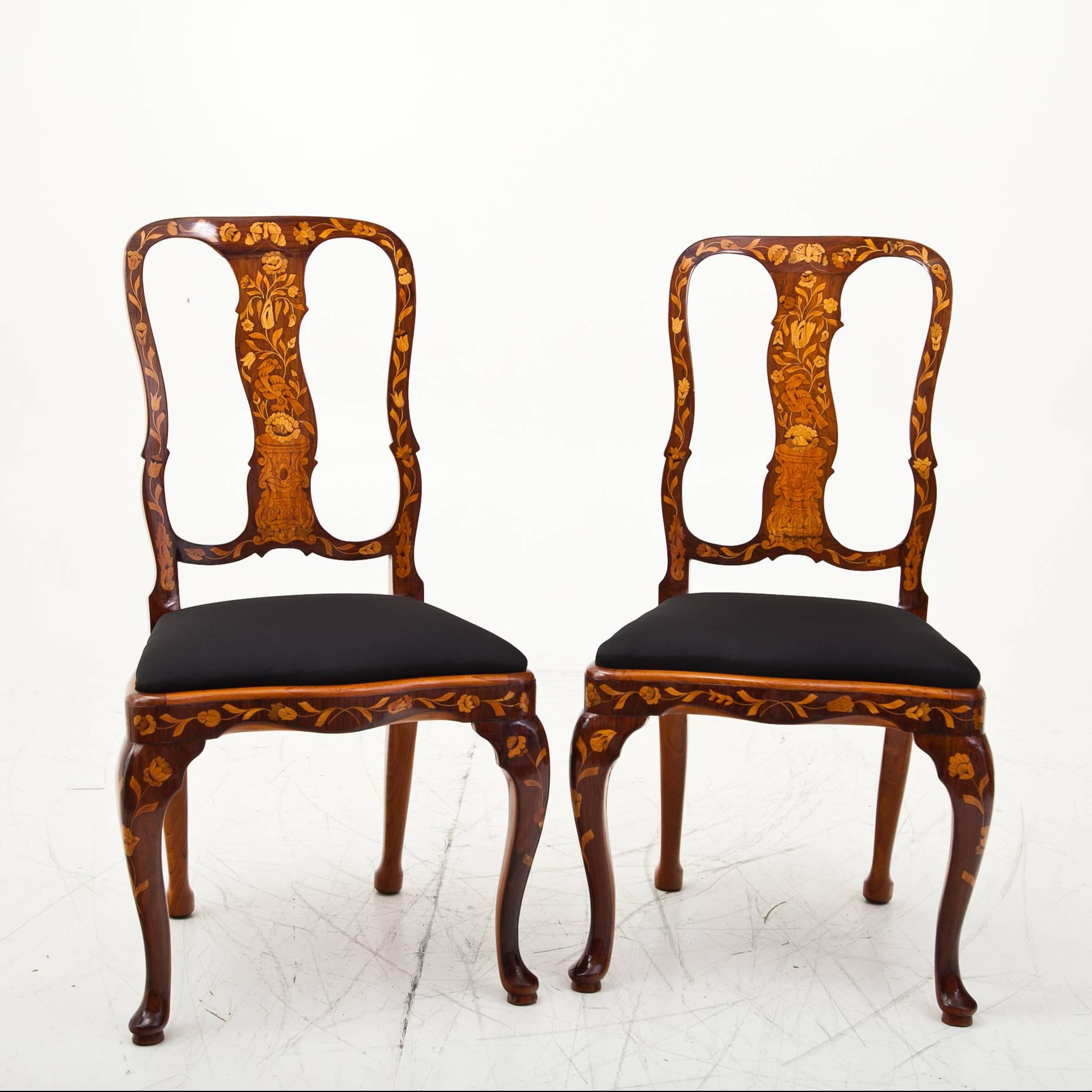 Dutch Baroque Chairs, 18th Century (18. Jahrhundert und früher)