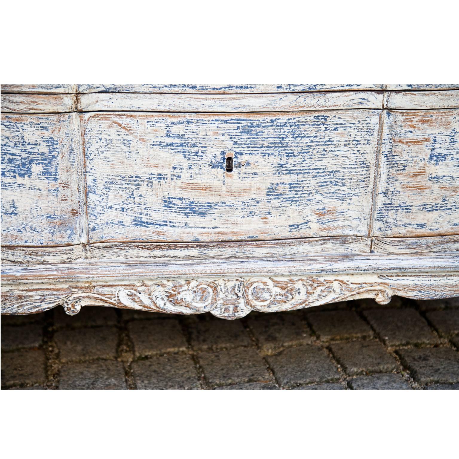 Painted Gustavian Style Chest of Drawers, Early 20th Century