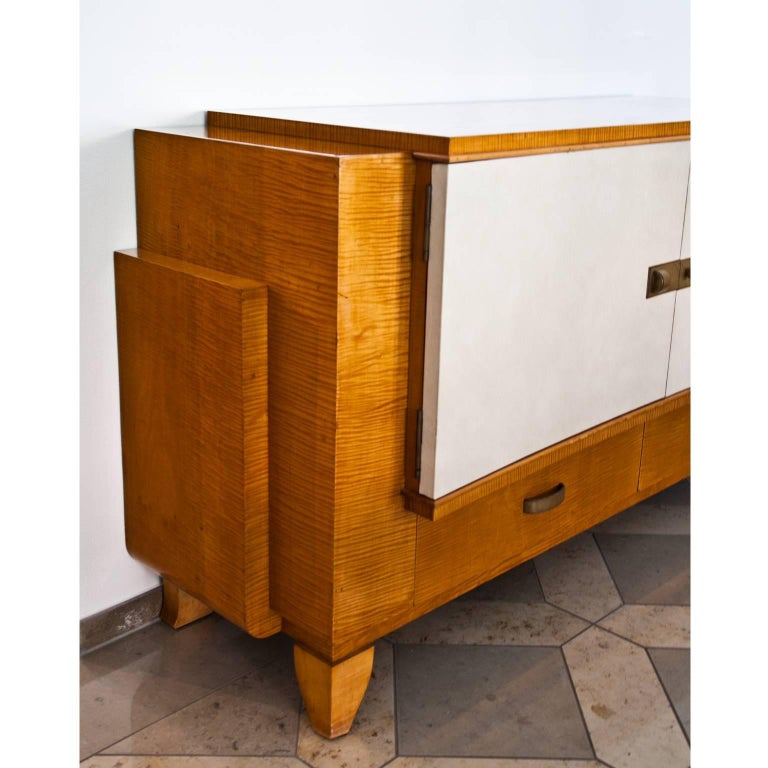 Mid-20th Century Art Deco Sideboard, France, 1940s For Sale