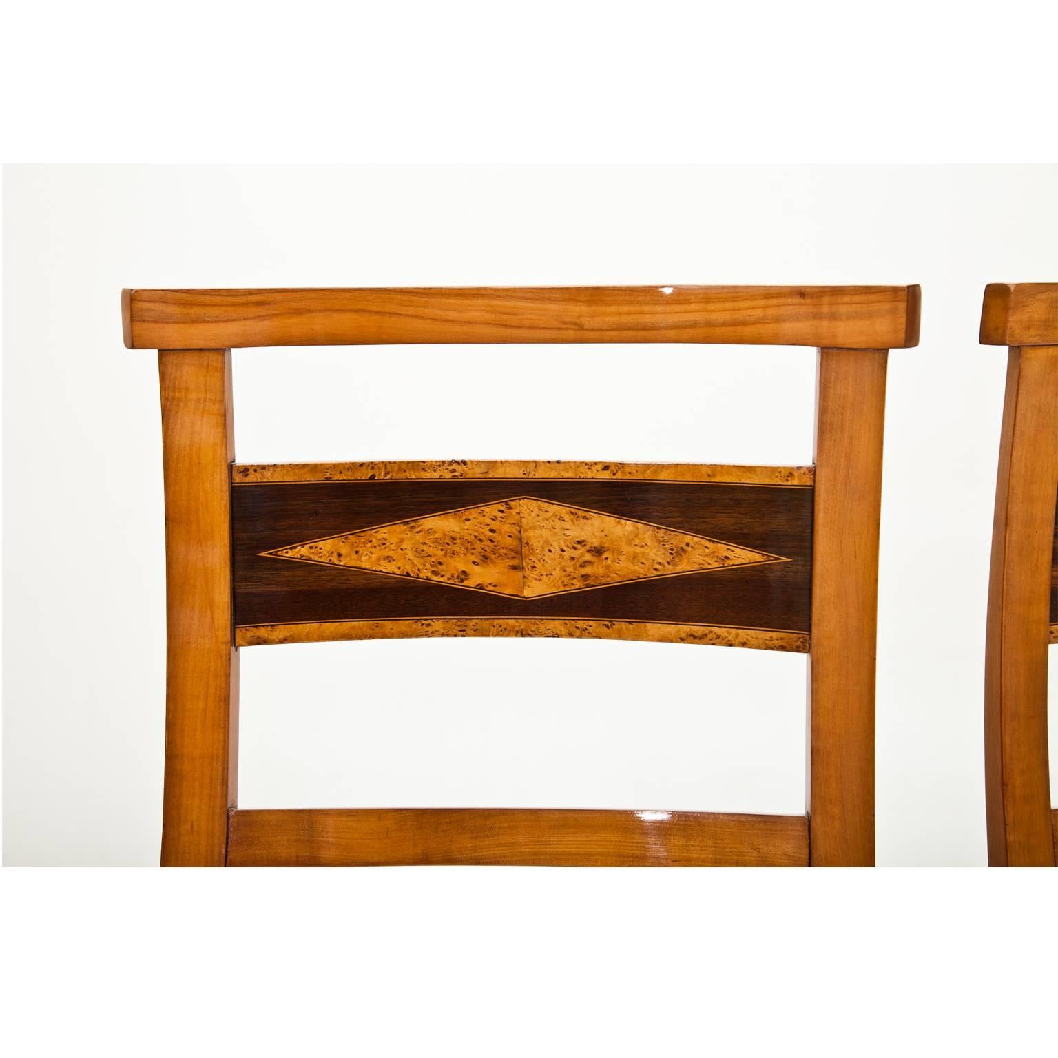 European Biedermeier Chairs, Early 19th Century