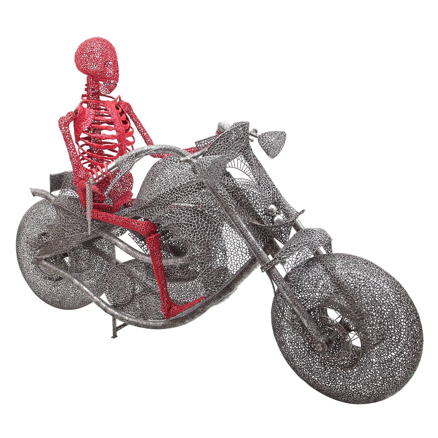 Lifesize "Ghost Rider" by Anacleto Spazzapan, Italy, 2010