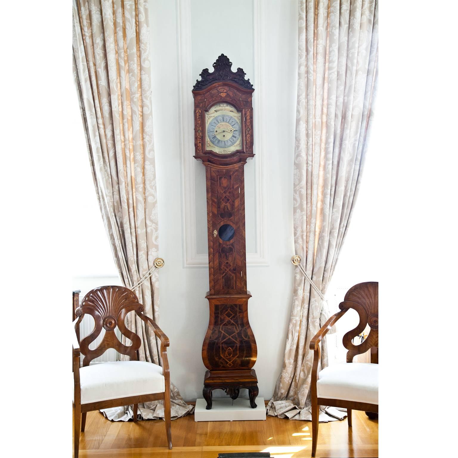 18th century grandfather clock
