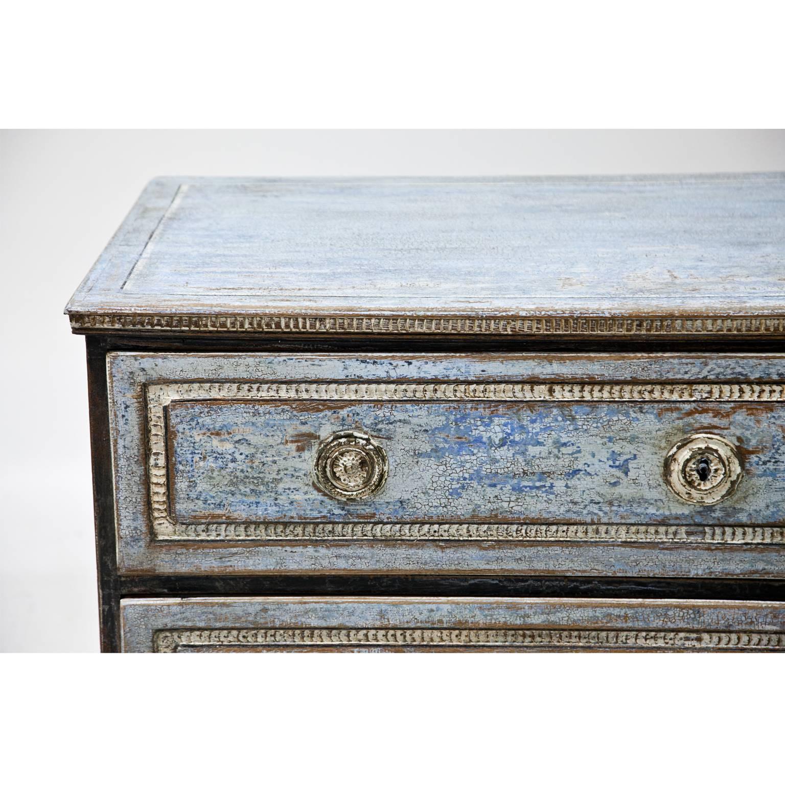 Hand-Painted Gustavian Style Chest of Drawers