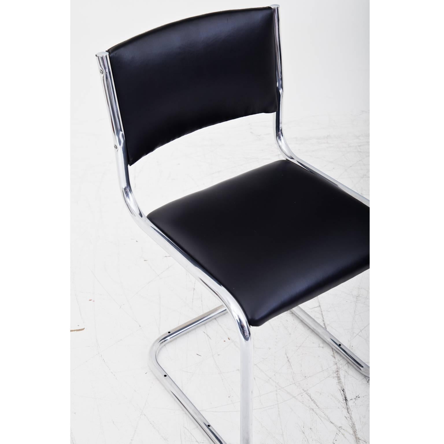 European Black Swing Chairs, 20th Century
