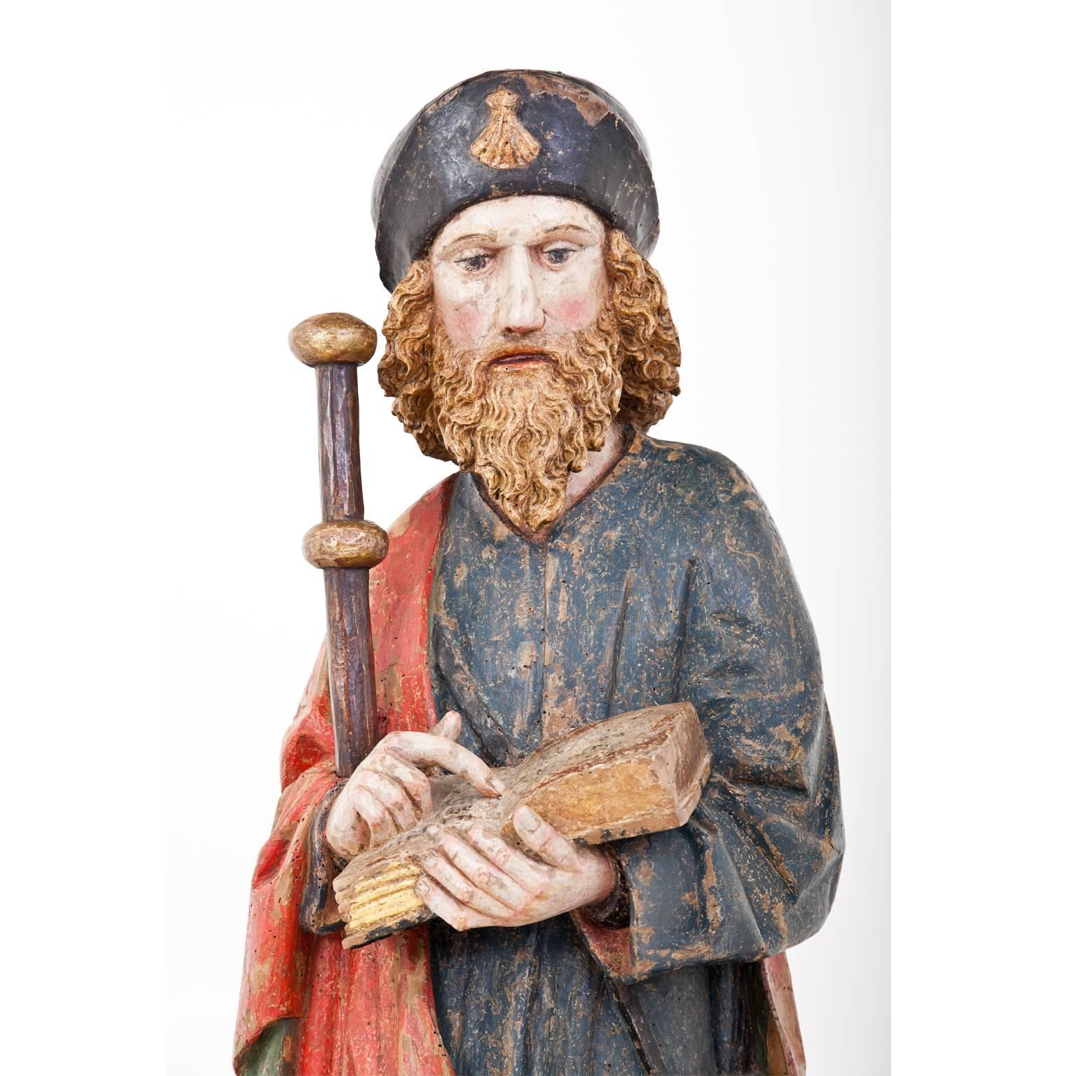 Gothic Sculpture of Saint James the Great ca. 1500 4