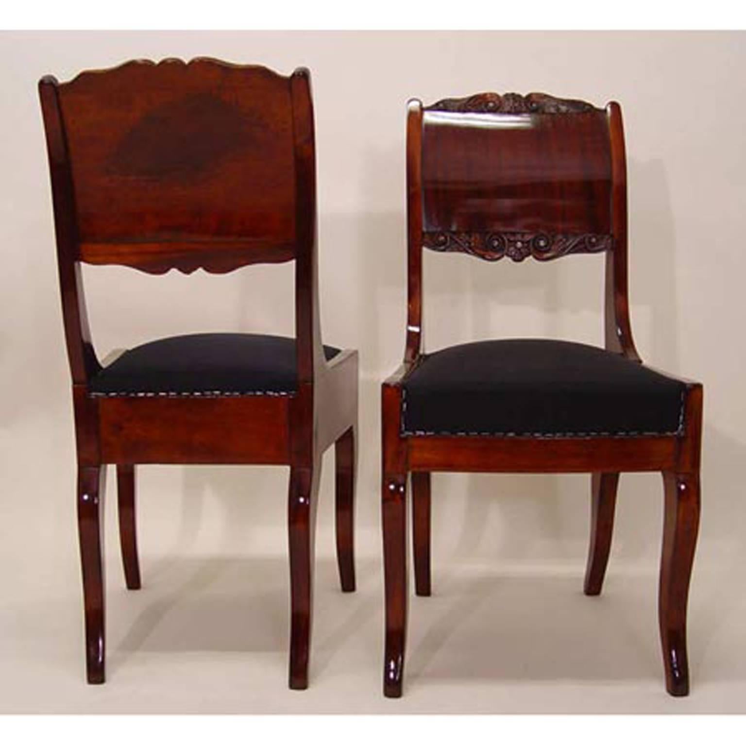 Biedermeier Dining Chairs, 19th Century In Excellent Condition In Greding, DE
