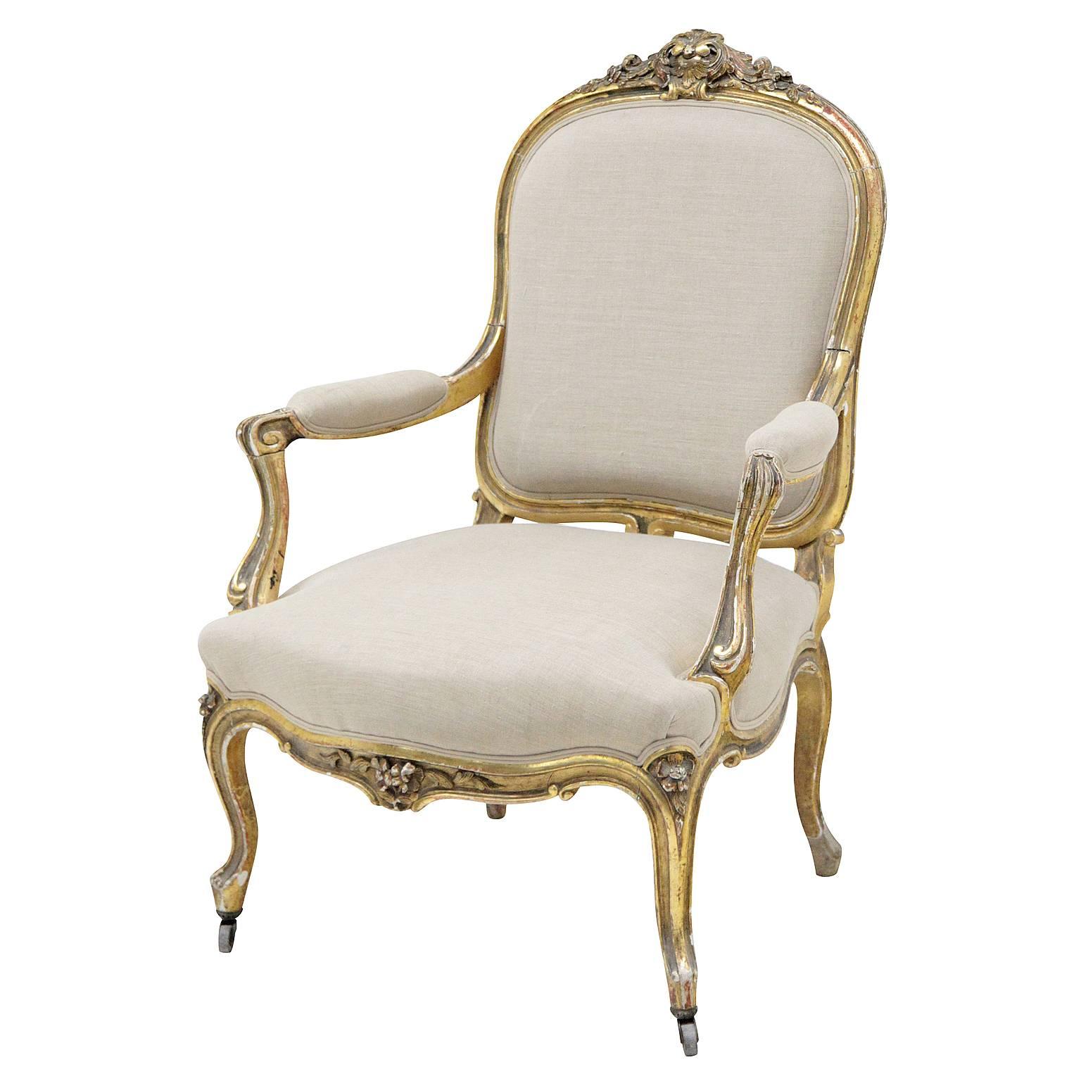 Napoleon III Armchair, France Second Half of the 19th Century For Sale