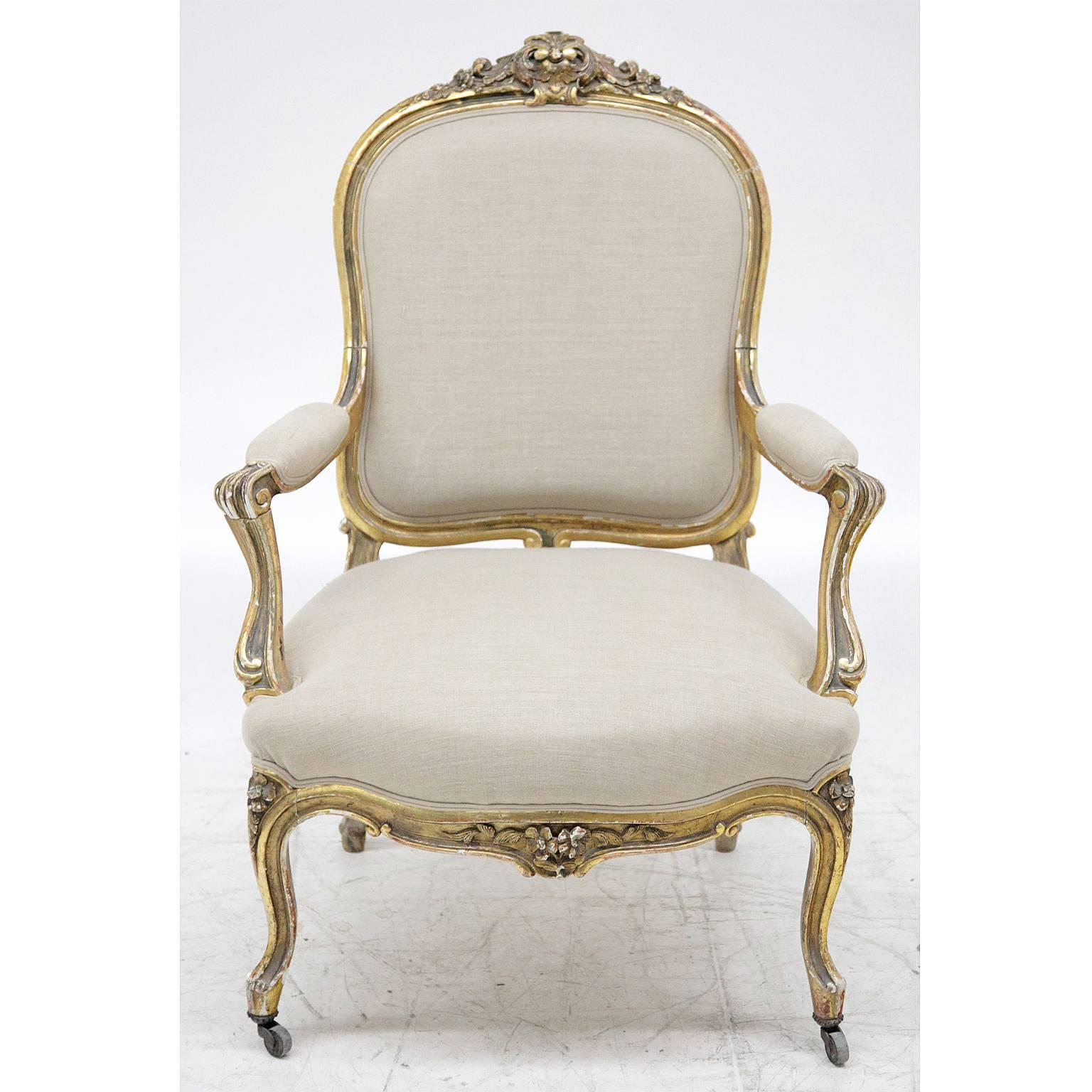Napoleon III Armchair, France Second Half of the 19th Century For Sale 1