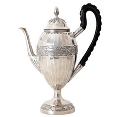 Antique Neoclassical Coffee Pot, Augsburg, 1807-1809