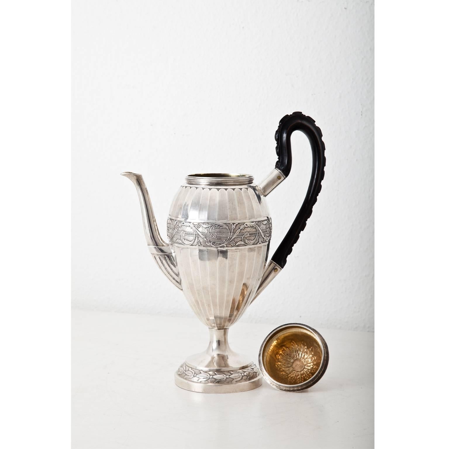 Early 19th Century Neoclassical Coffee Pot, Augsburg, 1807-1809 For Sale