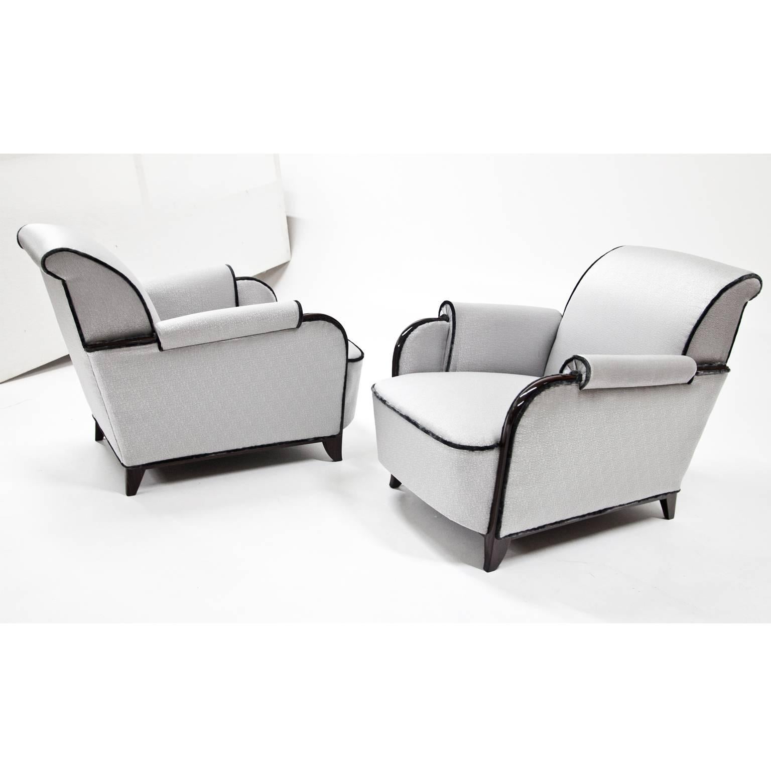 Art Deco Lounge Chairs, France, 1920s 2