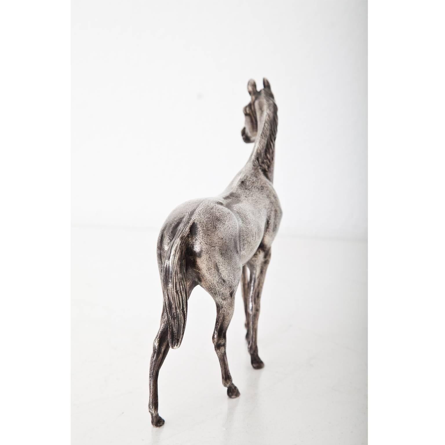 Silver Pacing Horse, German, 19th Century