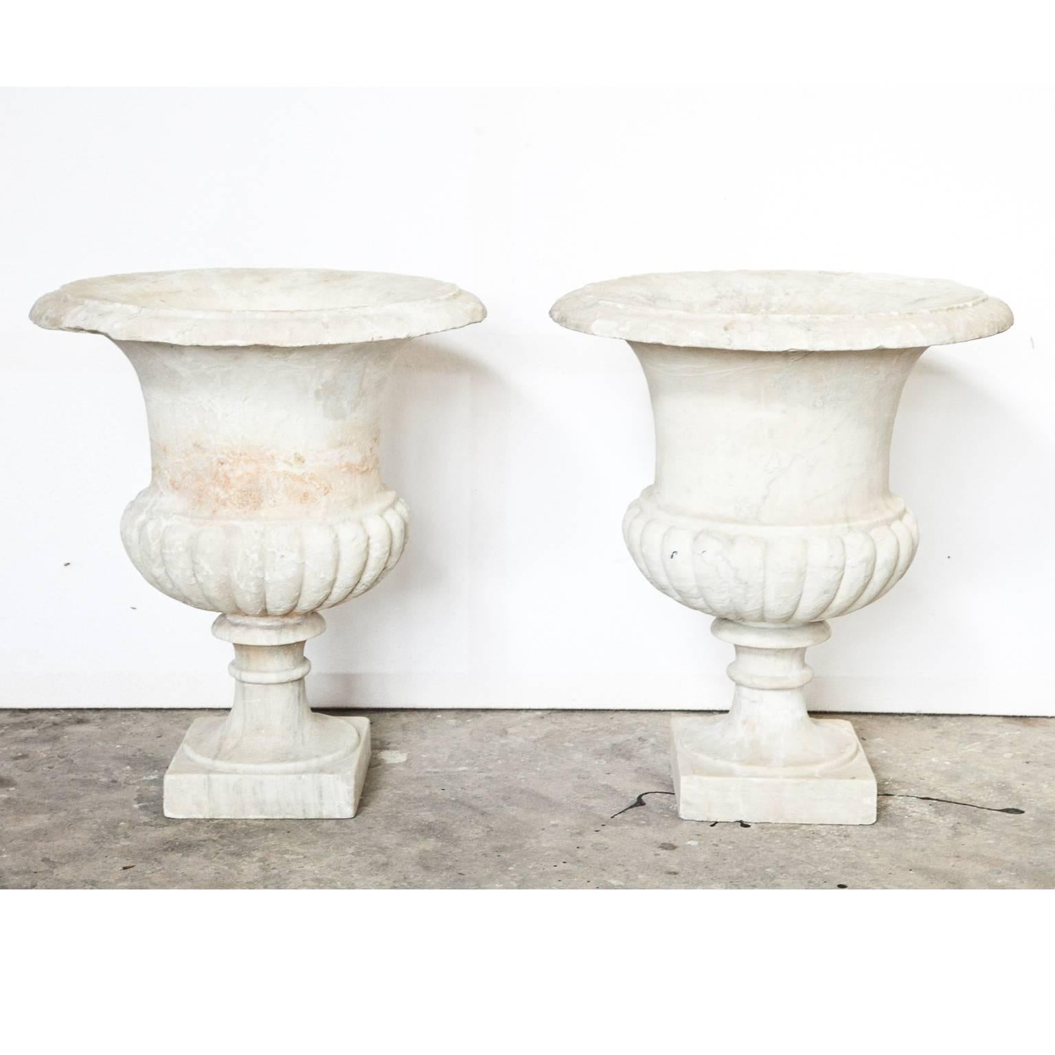 Italienische italienische Vasen, Liguria/Genoa, Mitte des 19. Jahrhunderts (Neoklassisch) im Angebot